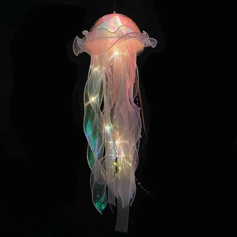 LED Gradient Jellyfish Decoration Night Lamp