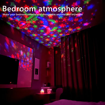 LED Water Pattern, Rotating Galaxy, Starry Sky Projector