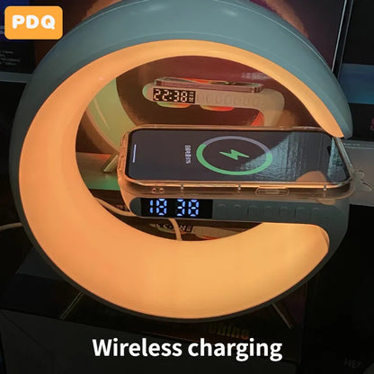 LED Wireless Charging, Smart Bluetooth Speaker